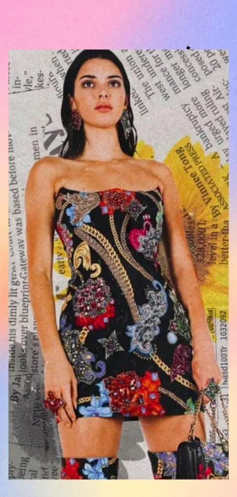 Versace Heavy embellishment dress