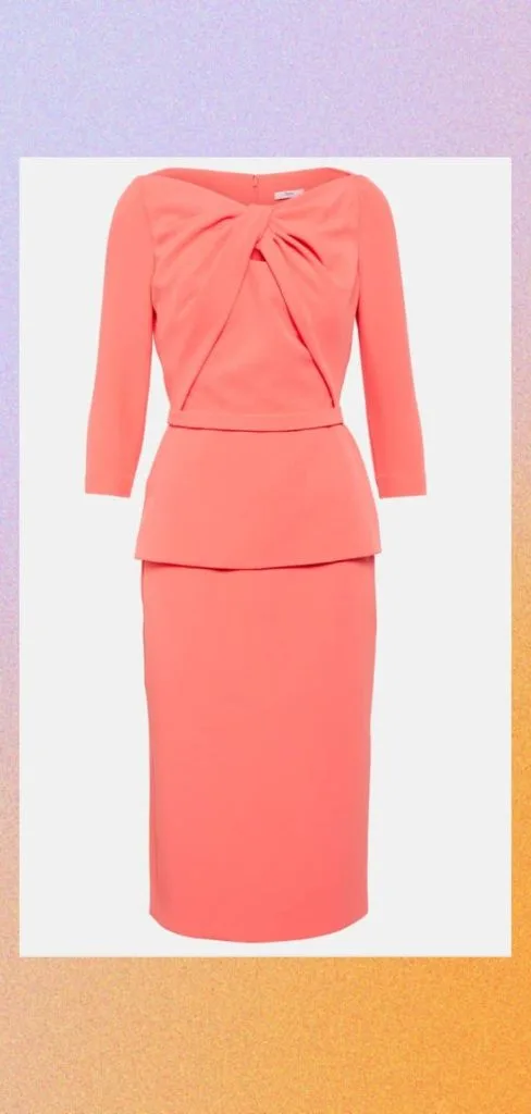 A vintage peplum dress