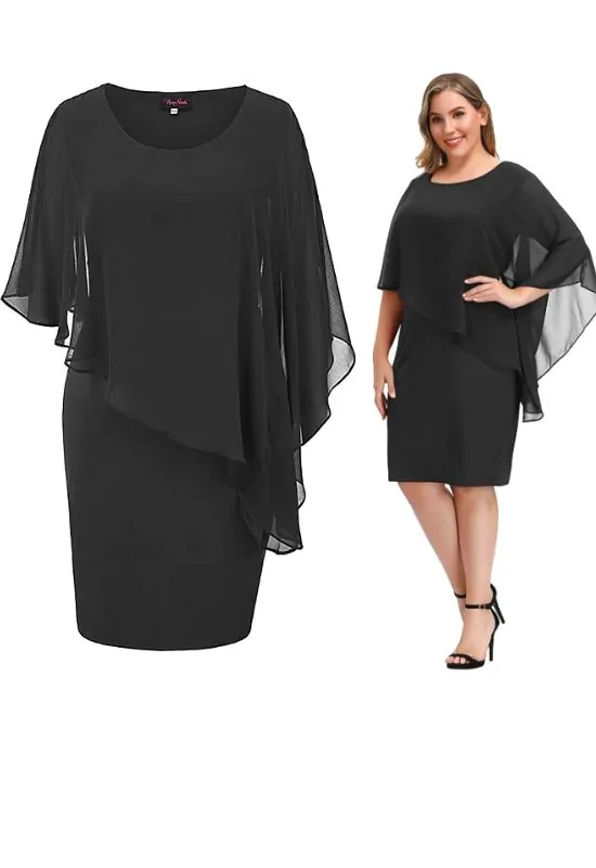 classy black dress funeral