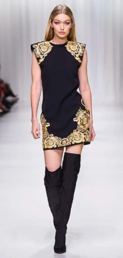 Versace Baroque Print dress