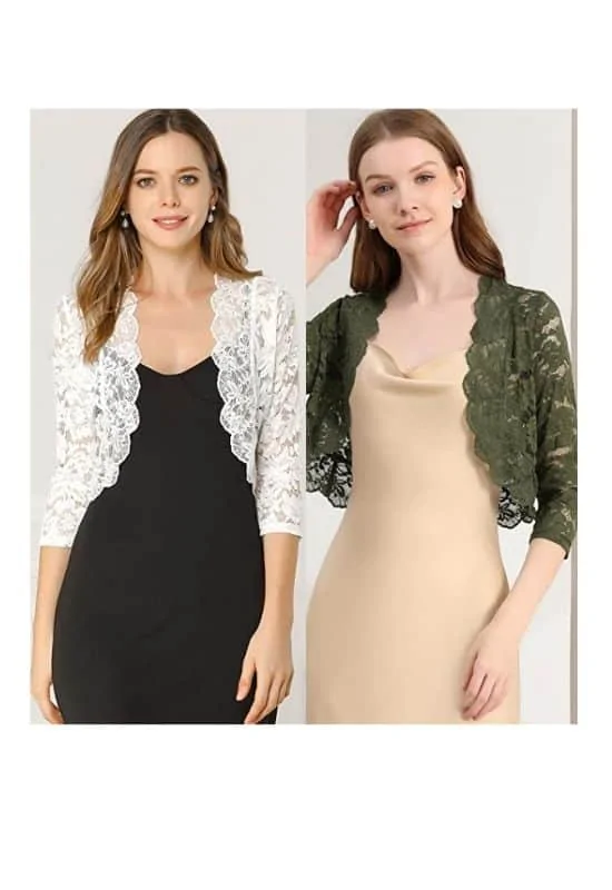 Lace bolero jacket for a opera night