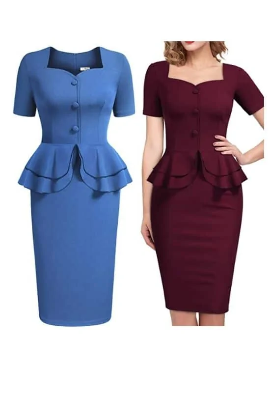 peplum dress to moulin rouge