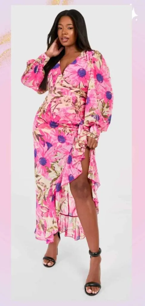 tropical formal dress plus size