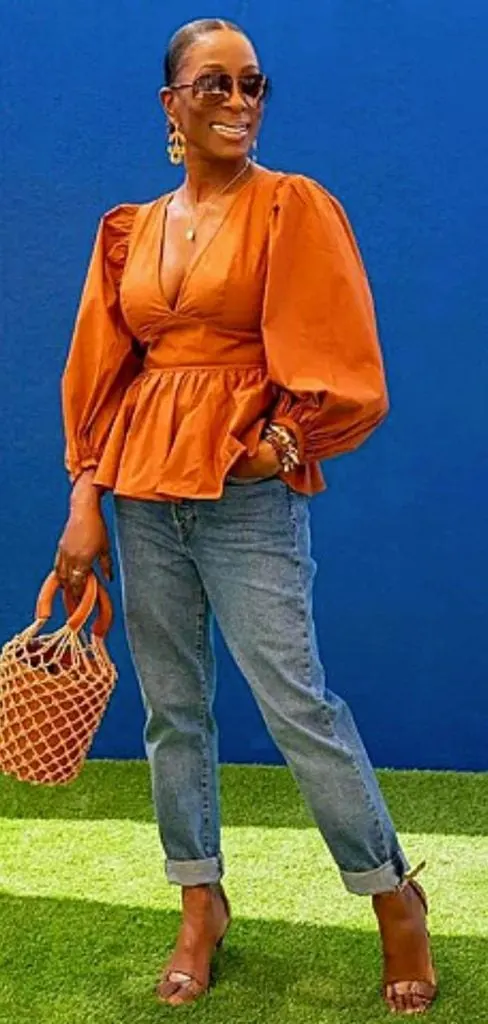 peplum top lunch date