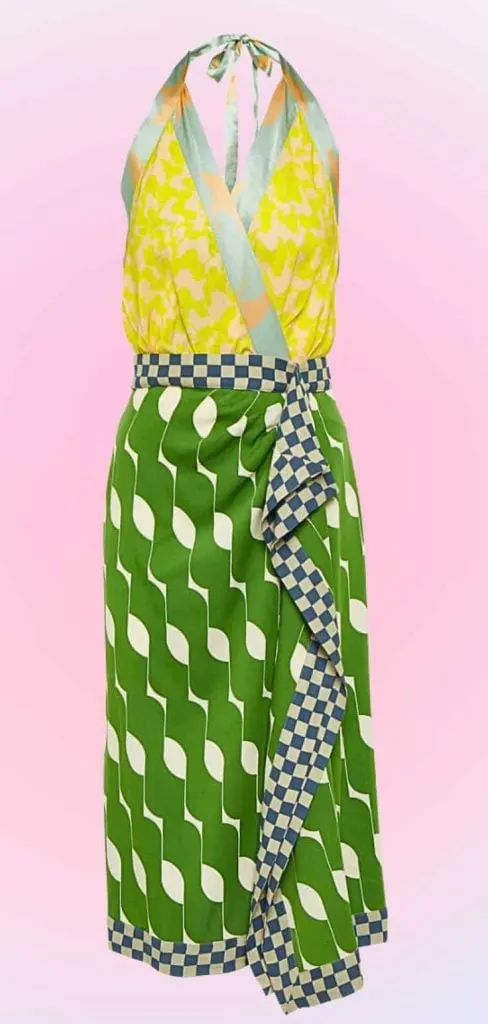 DRIES VAN NOTEN satin dress