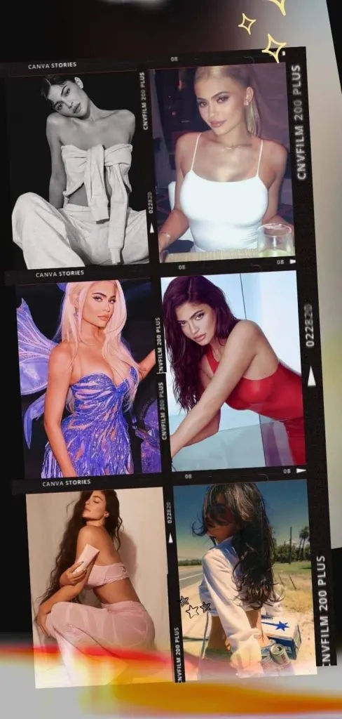 Kylie Jenner's Polaroid wallpaper