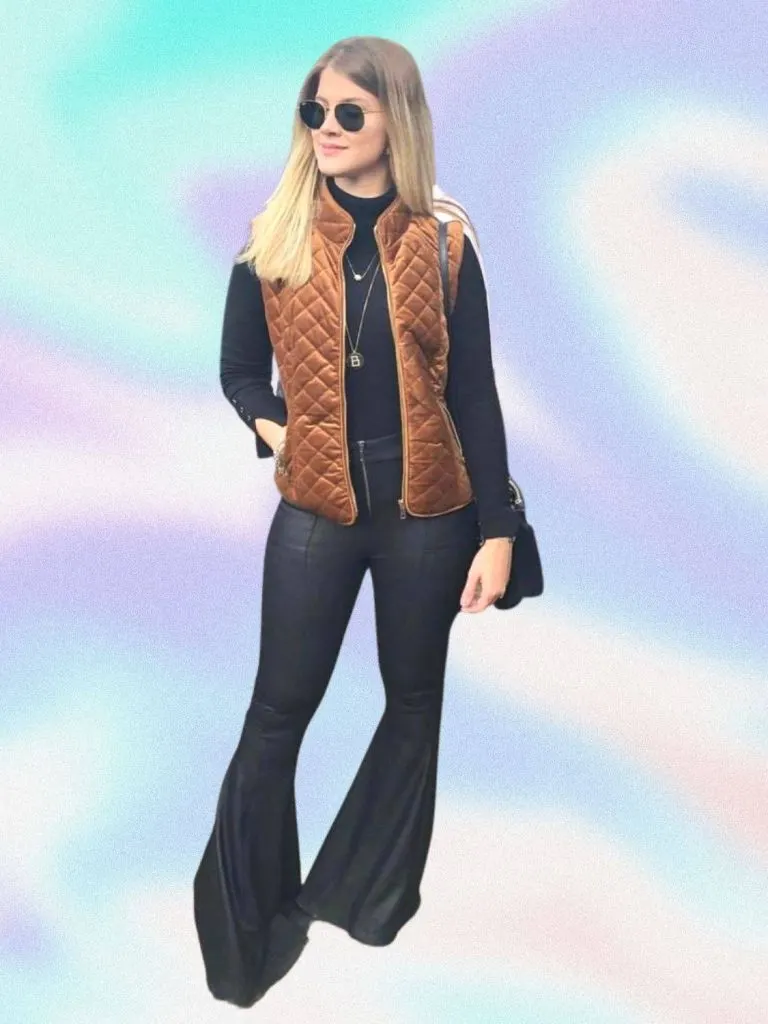 Night country concert outfits puffer jacket