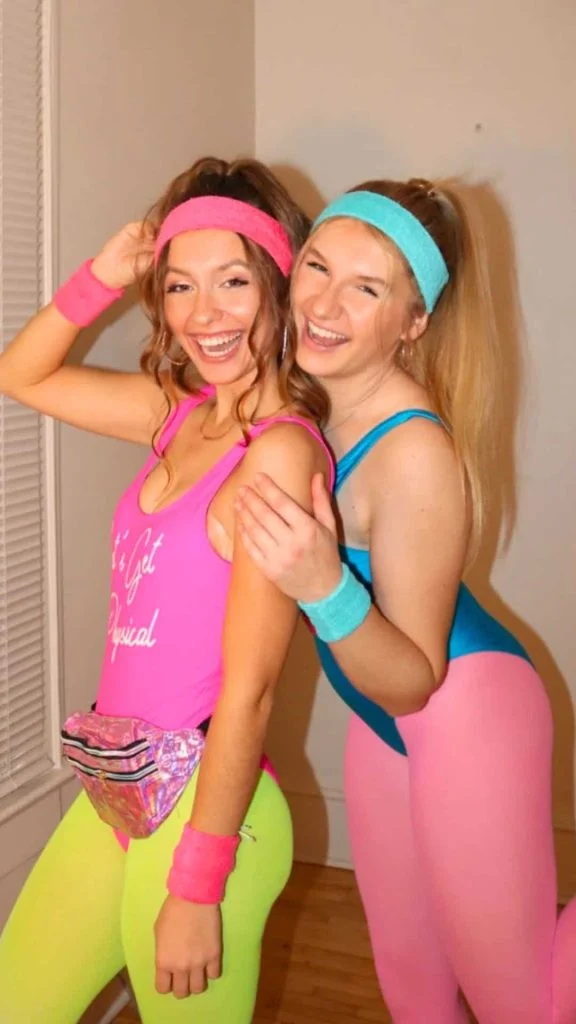 80s 90s aerobics outfit