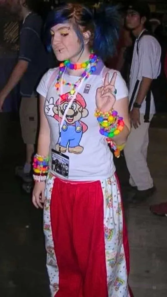 90s rave bracelets colorful