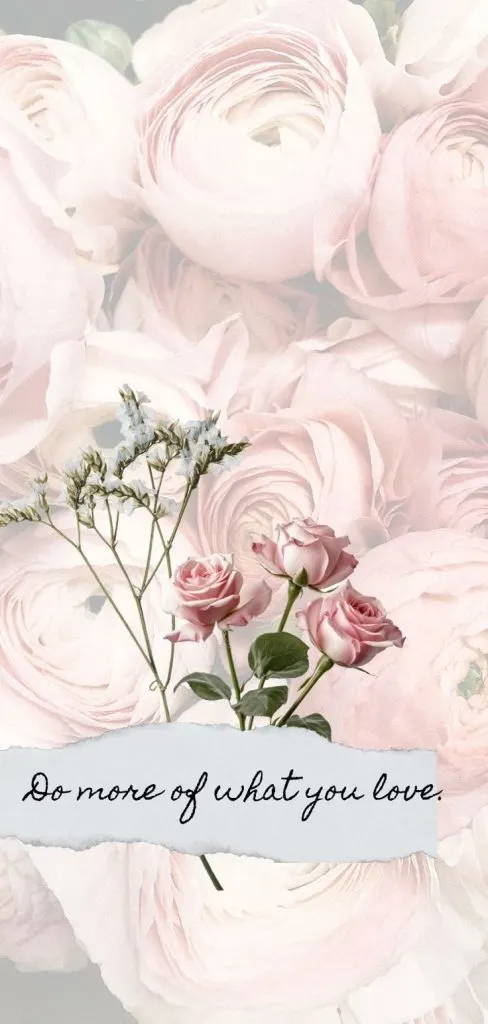 Pressed flower wallpaper