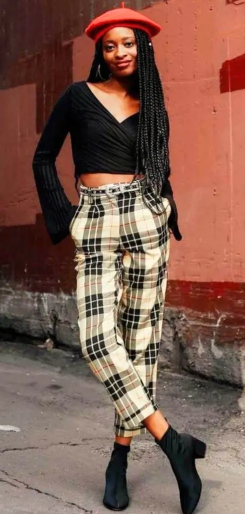 BERET hat outfit black girl