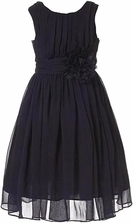 All-Black Short Formal Dress For juniors