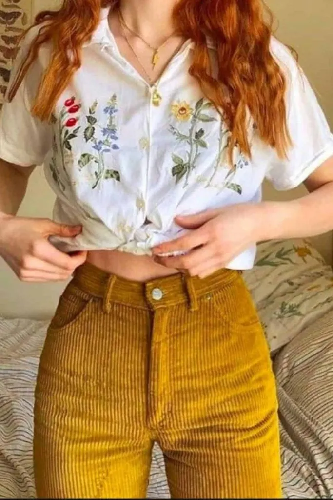 flower artsy shirt