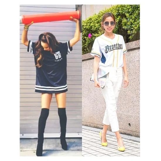 baseball jersey outfit girl