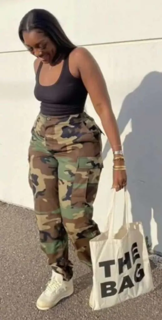 camo pants outfit ideas