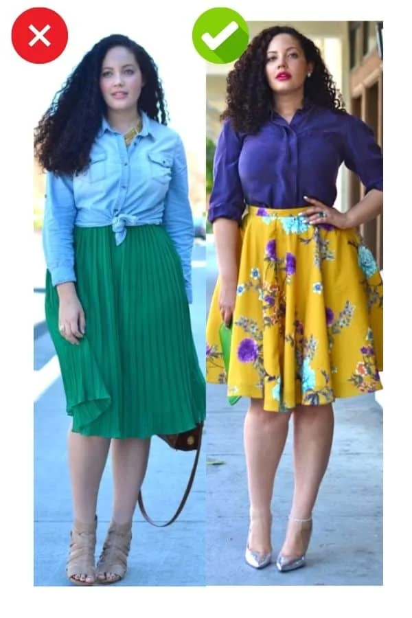 How to dress slimmer plus size