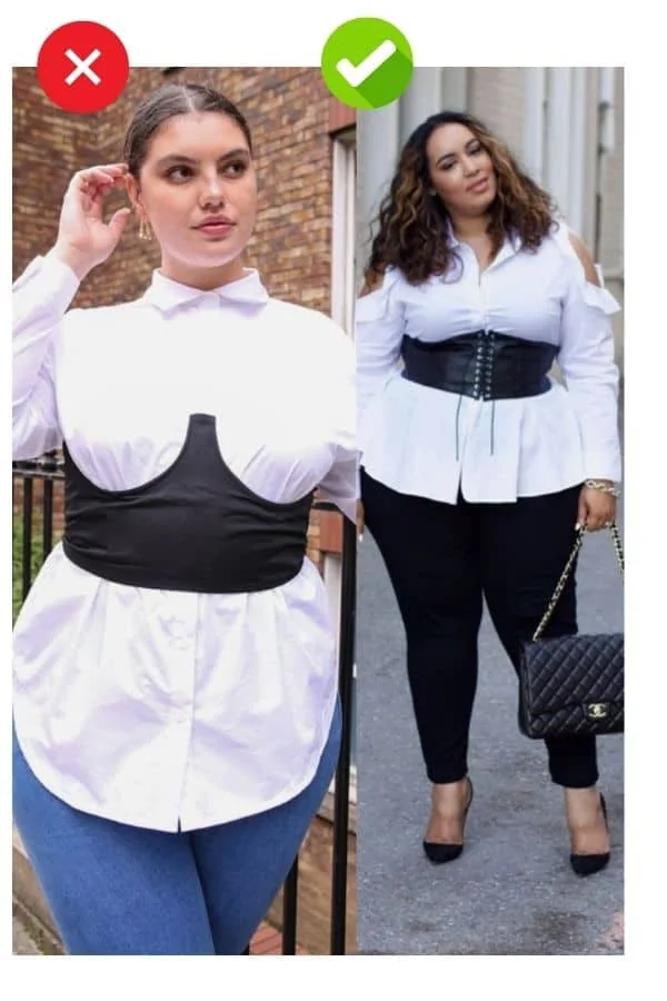 How to dress slimmer plus size