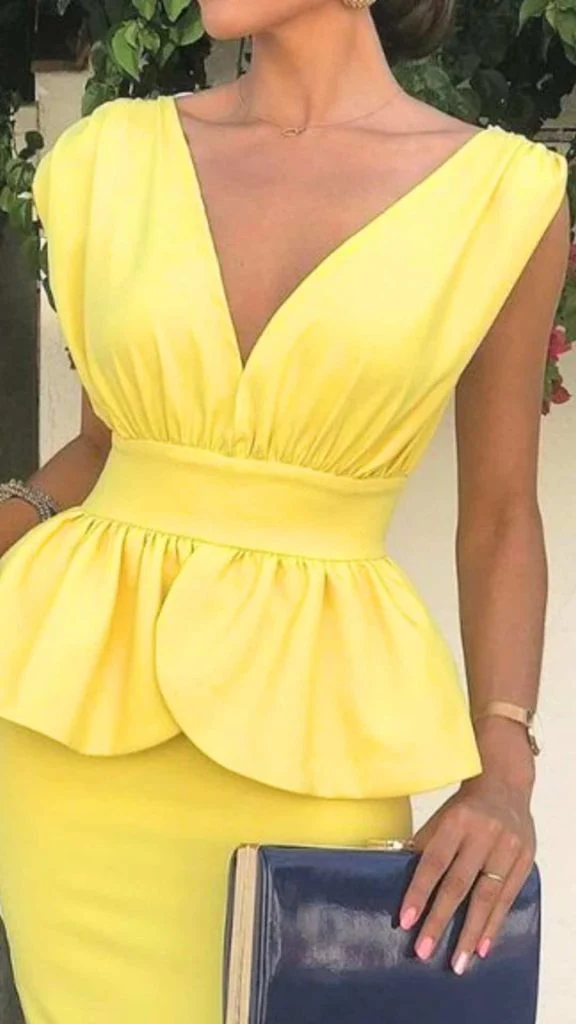 dating outfits over 40 & 50 peplum dress