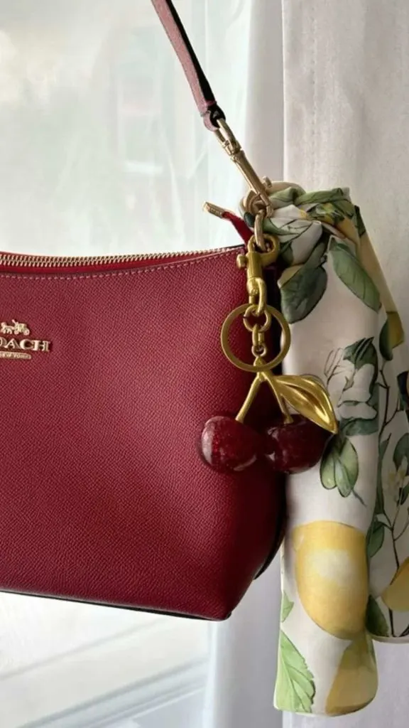 how to style bag with scarf