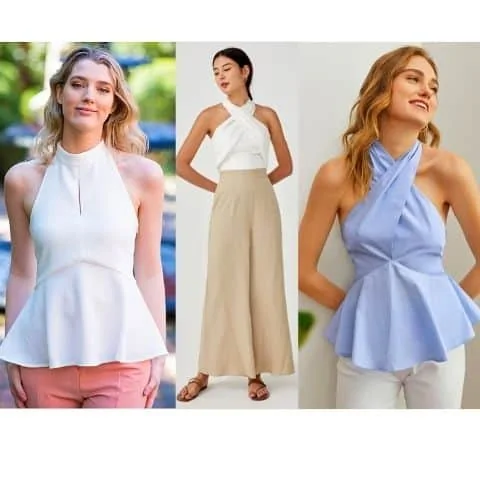 how to style a halter top - halter top outfit ideas