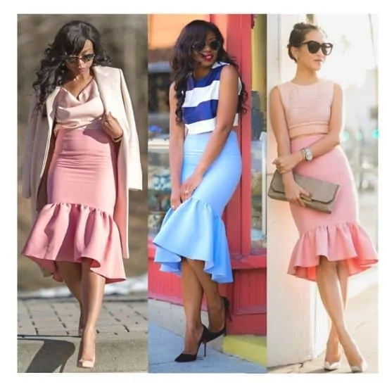 how to style mermaid dress, how to style trumpet dress , how to style fishtail dress