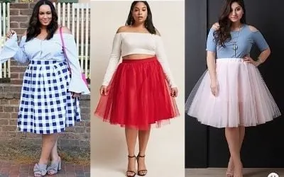 How to wear a tulle skirt plus size without looking fat?