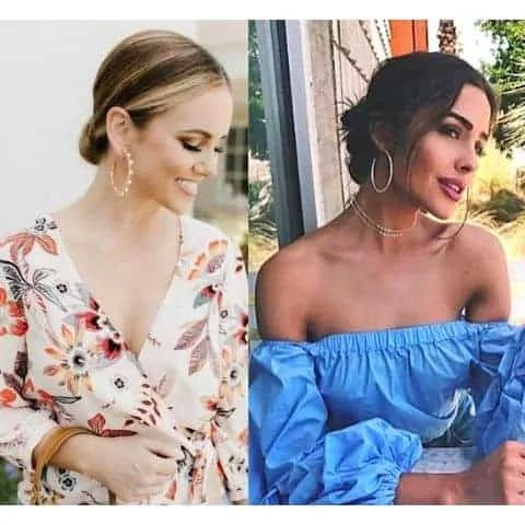 how to wear hoop earrings casually