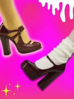 how to wear mary janes with socks
