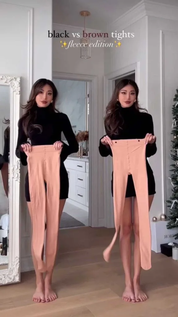 how to wear mini skirt winter