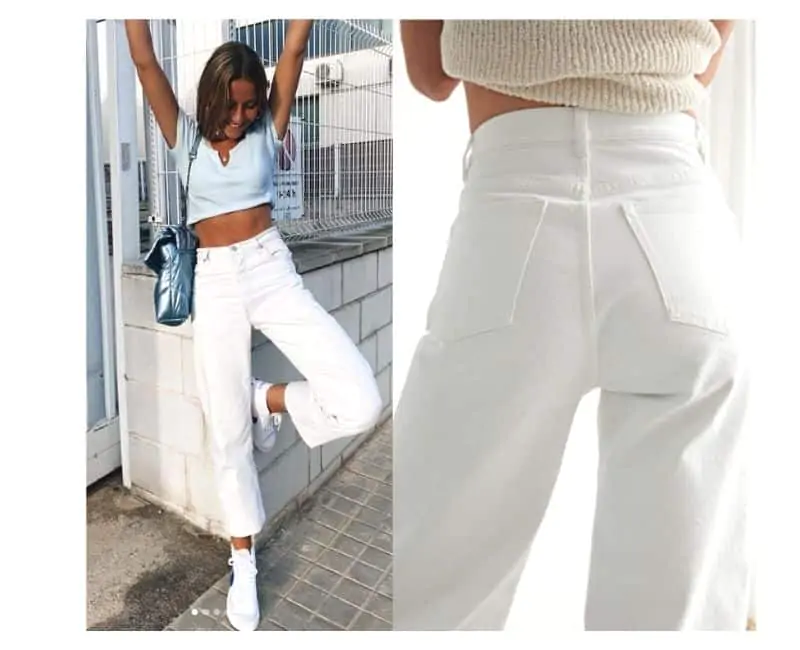HOW TO WEAR WHITE JEANS WITH CELLULITE