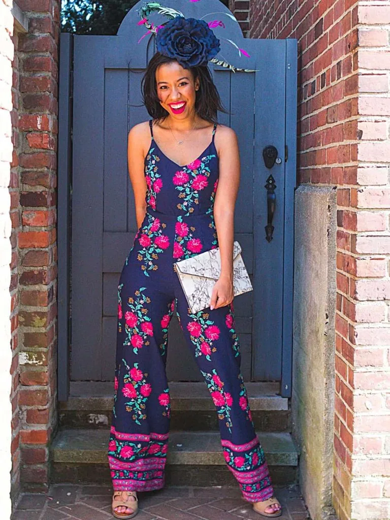 KENTUCKY DERBY jumpsuit black woman