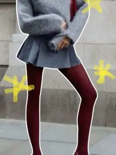 mini skirt winter outfits