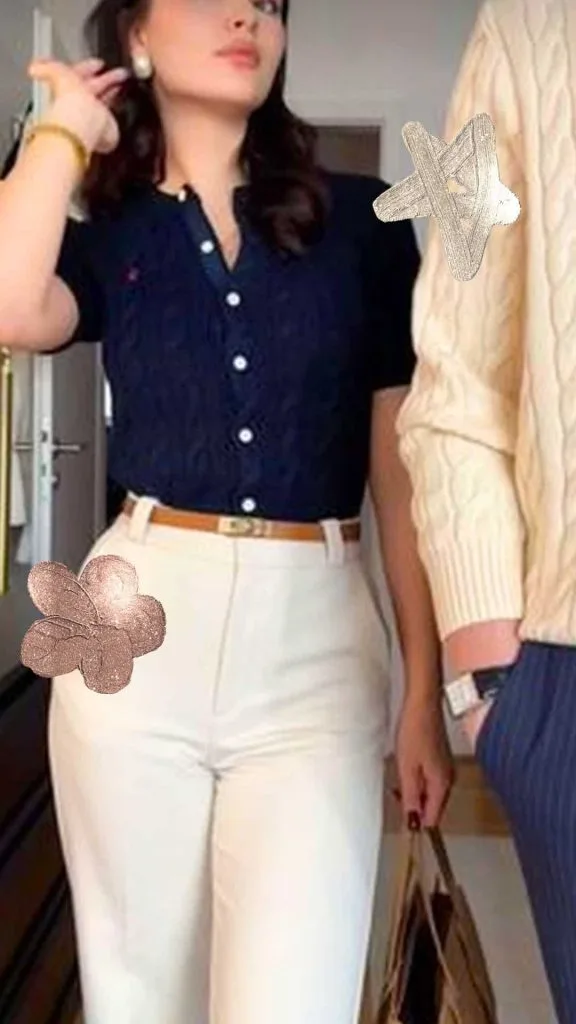 polo shirt feminine outfit