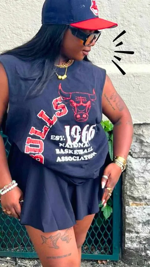 retro party black girl outfit black top