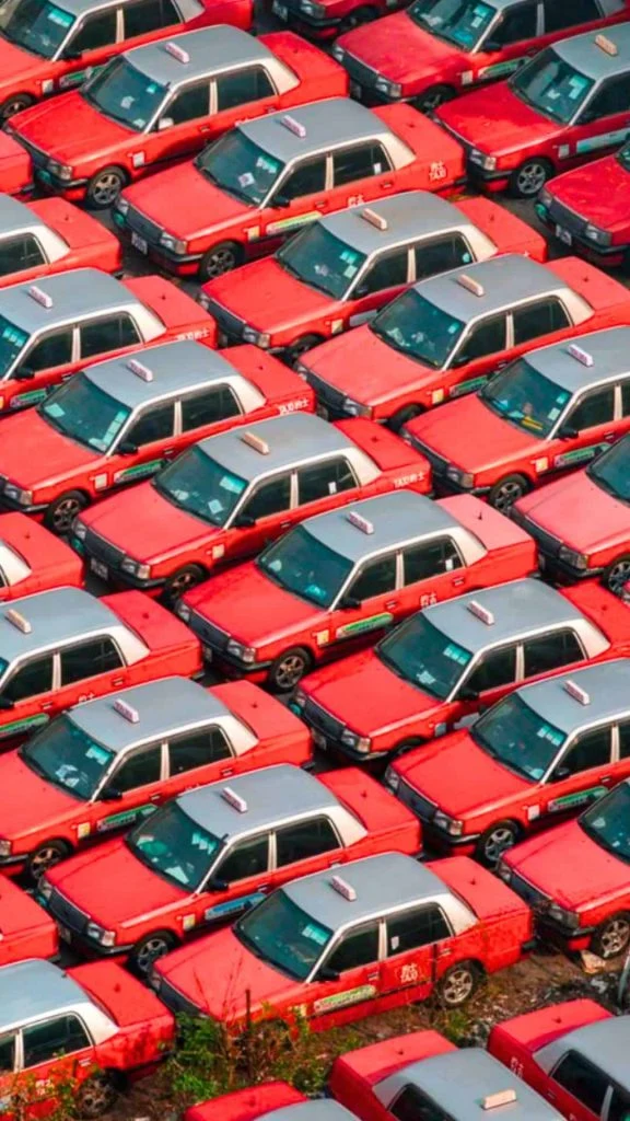 Hong Kong taxi wallpaper