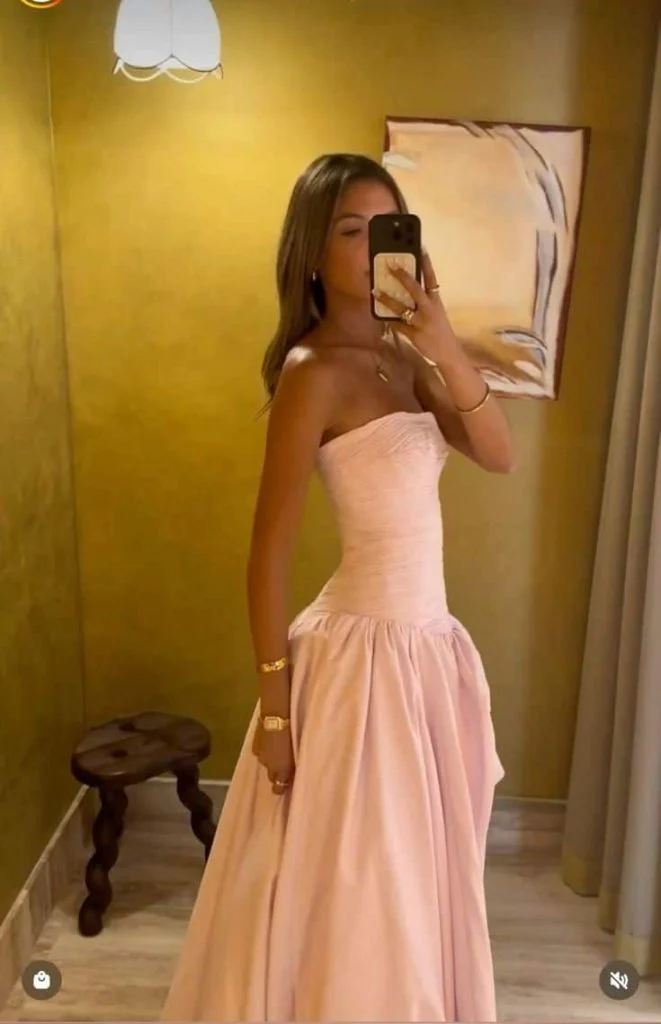 junior formal pink dress