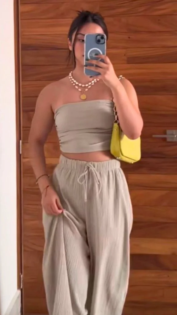 linen set vacay outfit idea