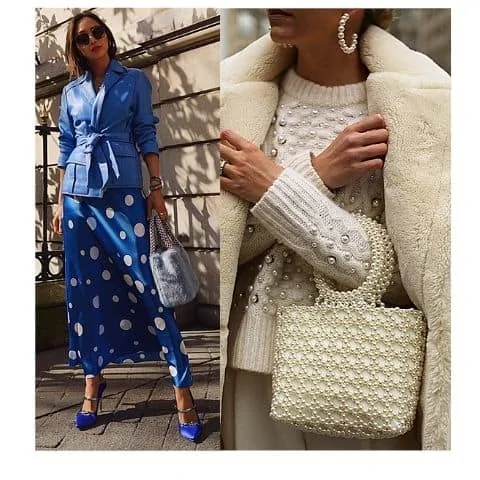 what to wear with a beaded bag