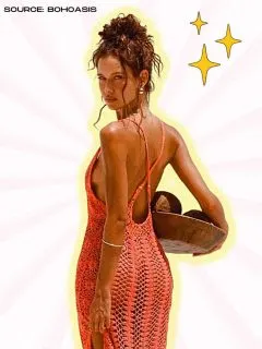 What to wear with crochet skirt