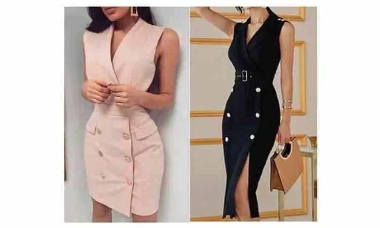 what to wear with a sleeveless blazer dress