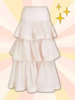 What to wear with a tiered skirt