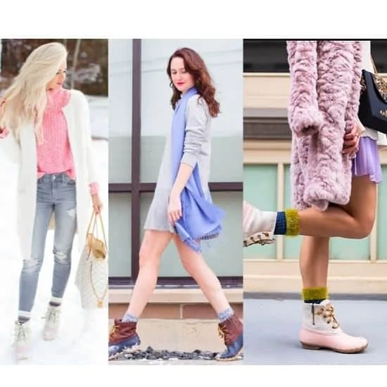 what to wear with duck boots, what to wear with bean boots, duck boots outfits ladies