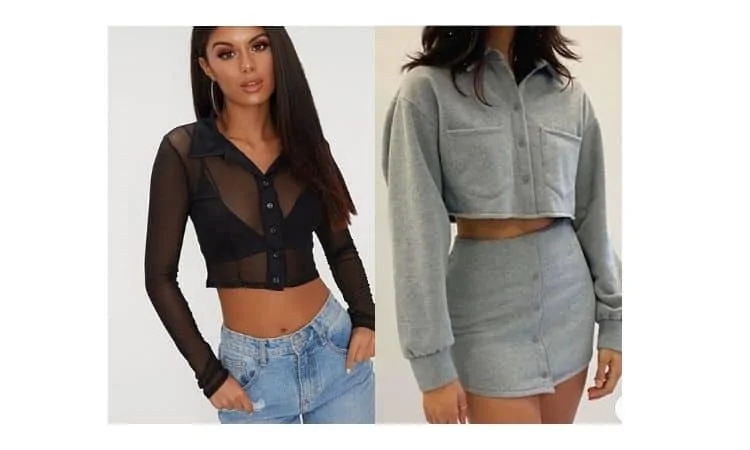 what to wear with cropped button-down shirts