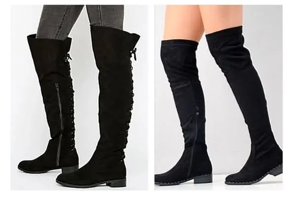 What to wear with flat over the knee boots?