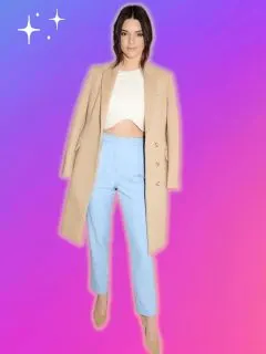 What to wear with light blue pants