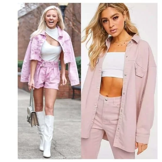 what to wear with pink jeans ladies, pink jeans outfit ideas
