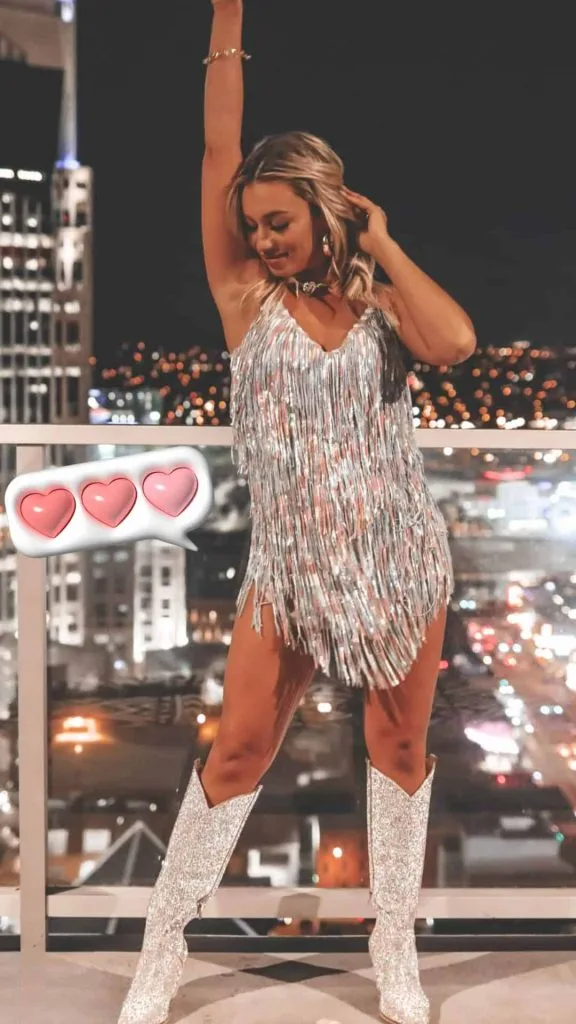 how to wear rhinestone boots