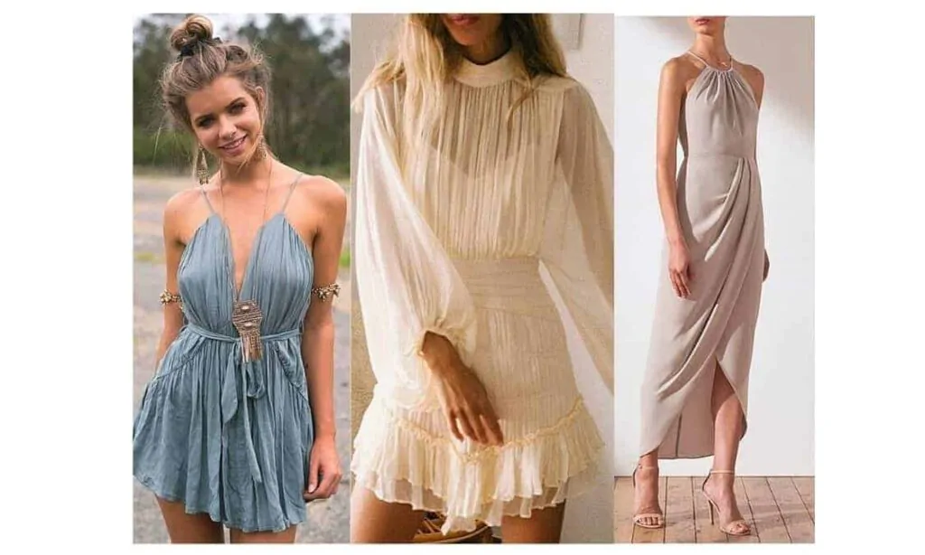 what to wear with a ruched / ruching dress