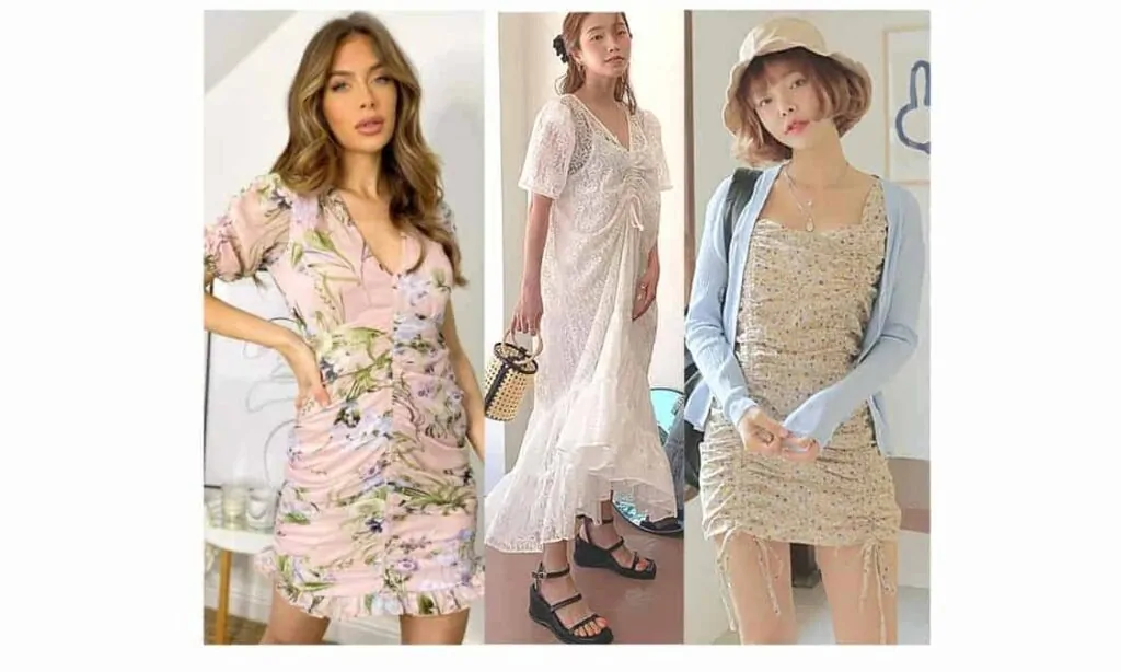 what to wear with a ruched / ruching dress