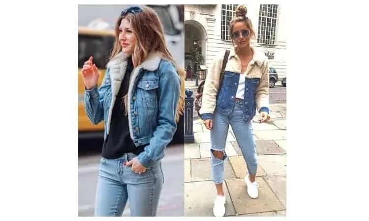 what to wear with a sherpa jacket